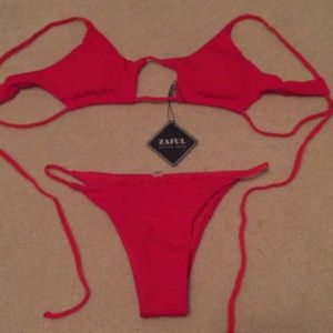 Red Zaful bikini Size Medium